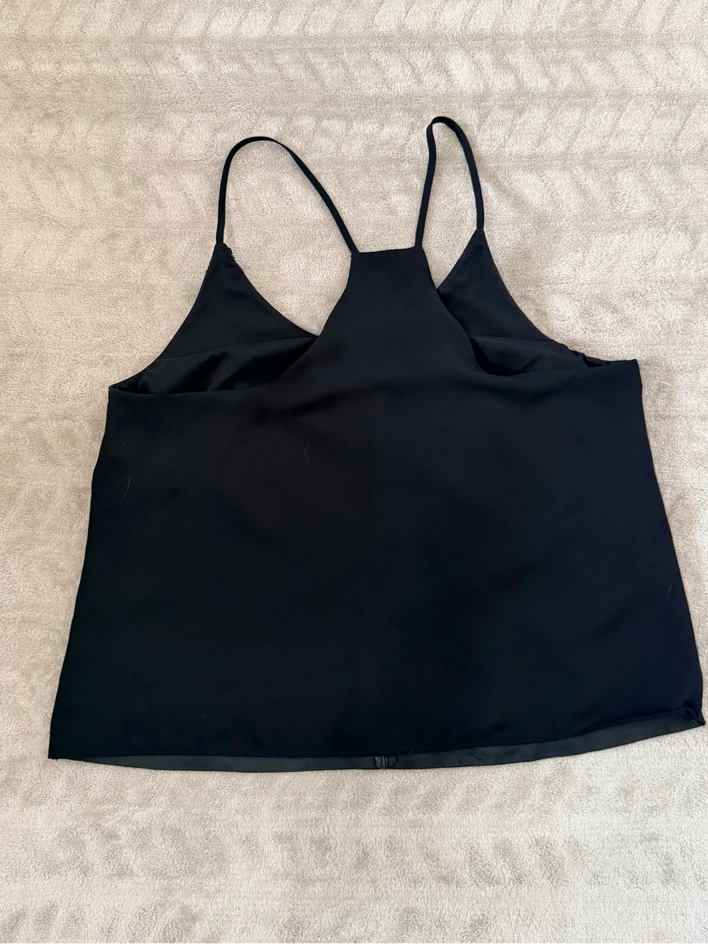 Banana Republic Black Leather Cami Tank Top Size 4 Fairy Grunge Ren Fest Minimal - Picture 3 of 13